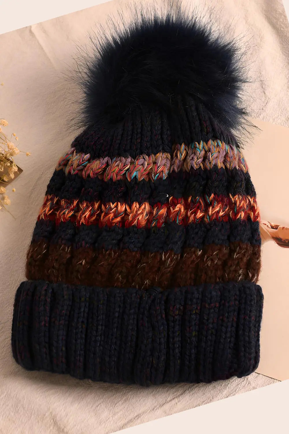 Color Striped Wool Hat - Tibetan-Youth - Strange Clothes