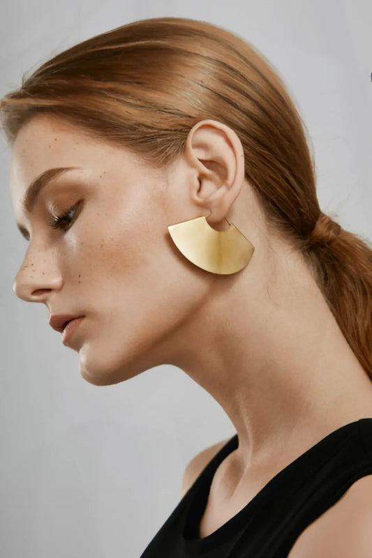 Fan Earrings - Gold - Strange Clothes