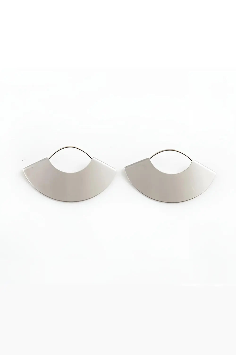 Fan Earrings - Silver - Strange Clothes