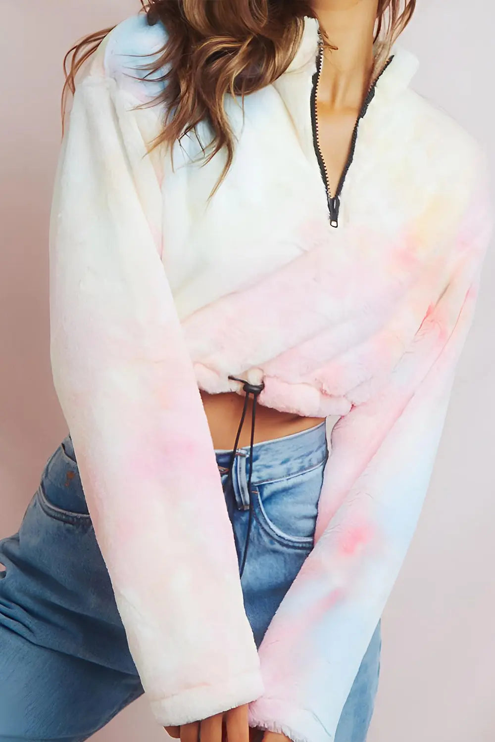 Fluffy Rainbow Top - Rose - Strange Clothes