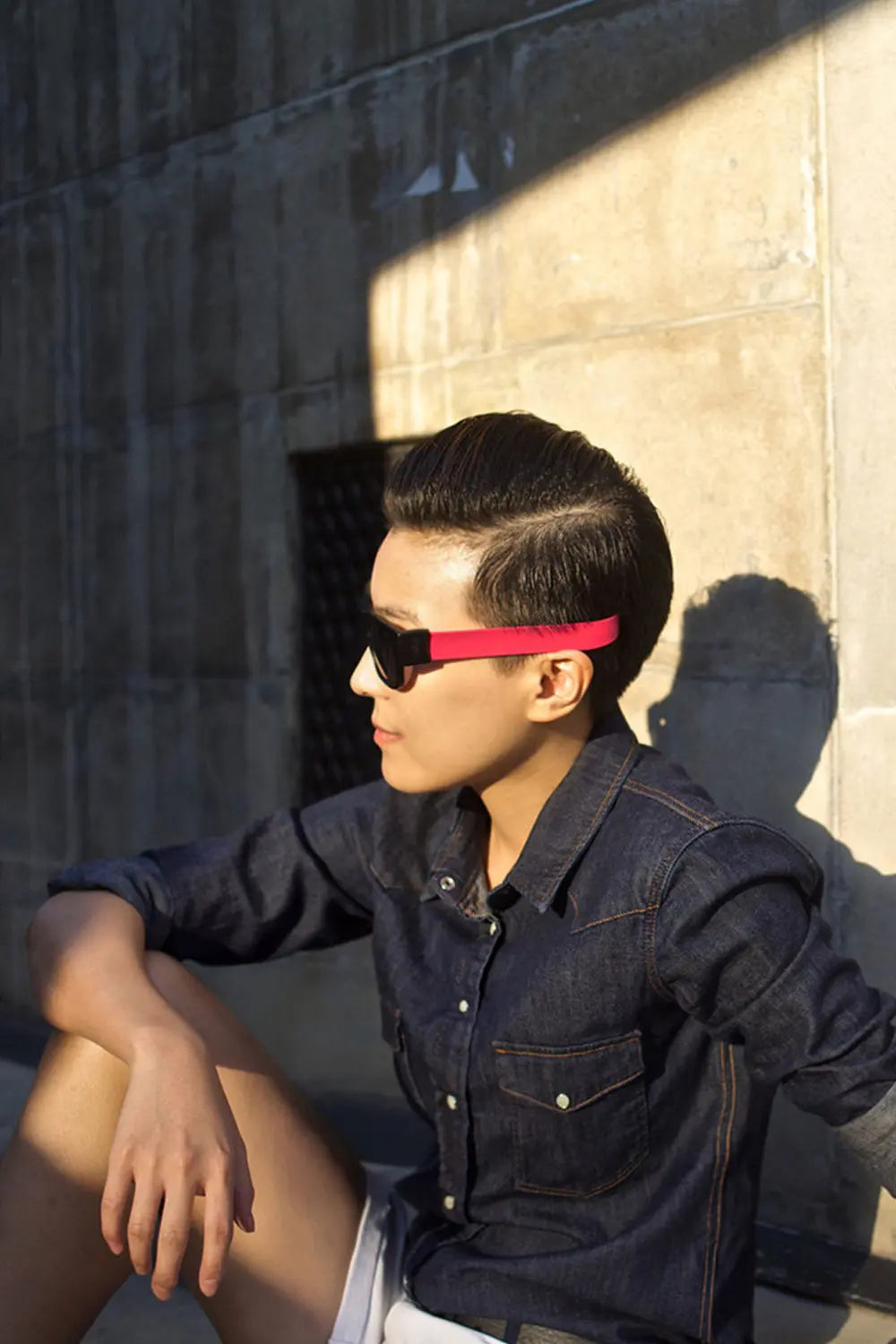 Foldable Sports Sunglasses - Red - Strange Clothes