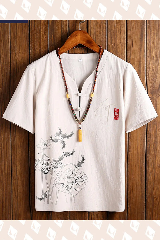 Koi Carp T-Shirt - Apricot - Strange Clothes