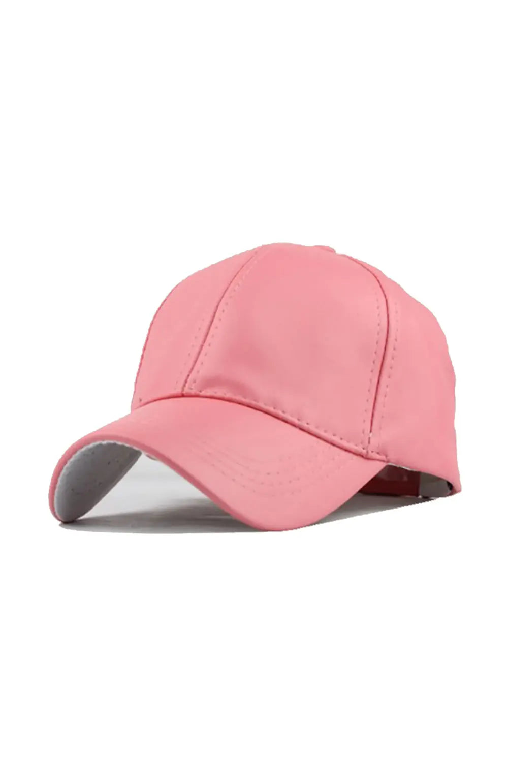 Leather Baseball Cap - Pink - Strange-Clothes