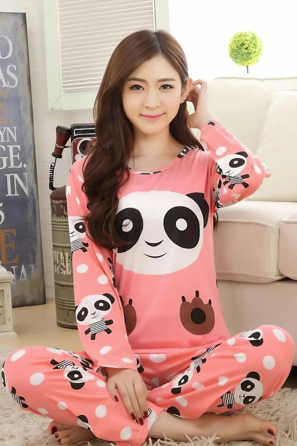 Panda Pajamas - Pink - Strange Clothes