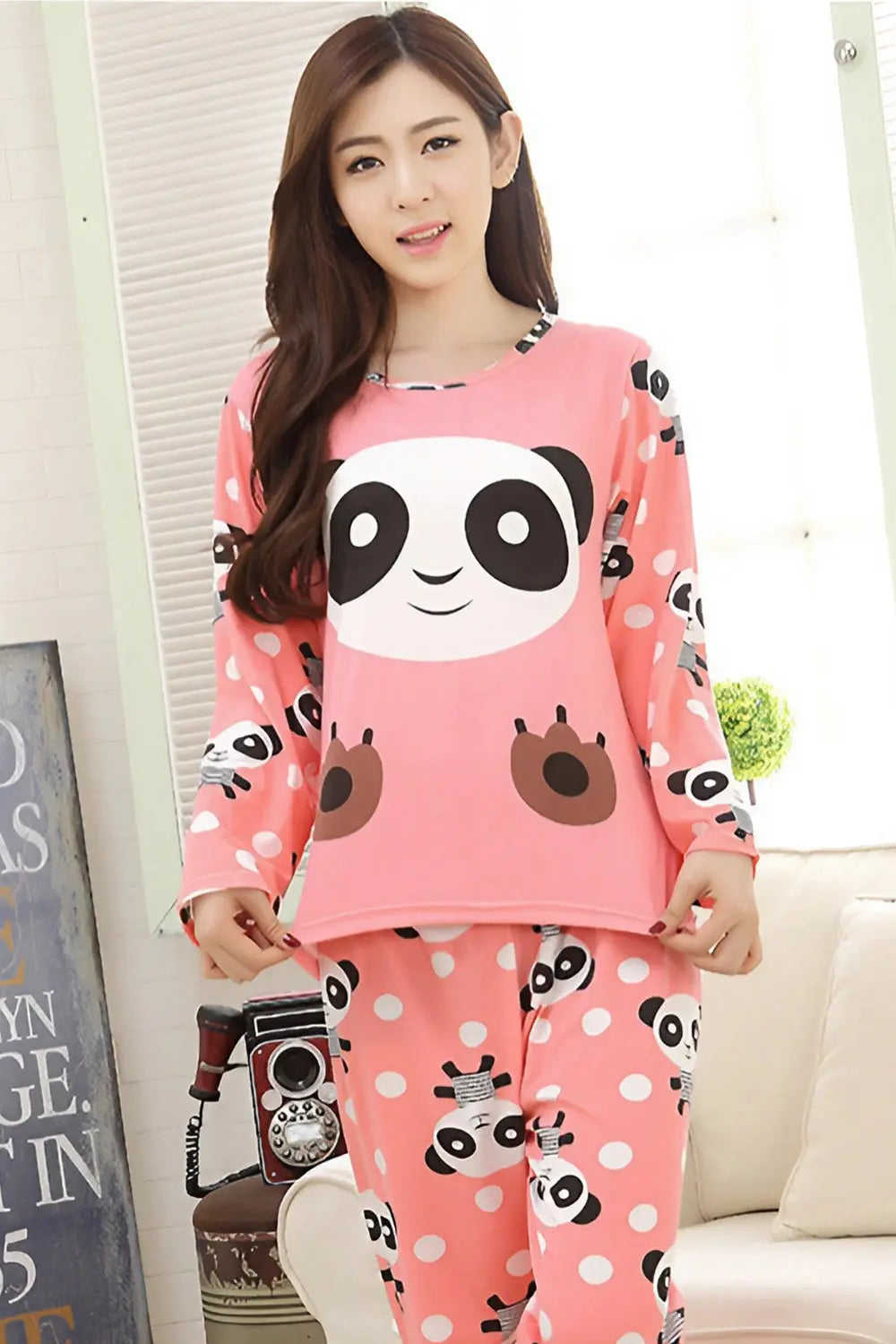 Panda Pajamas - Pink - Strange Clothes