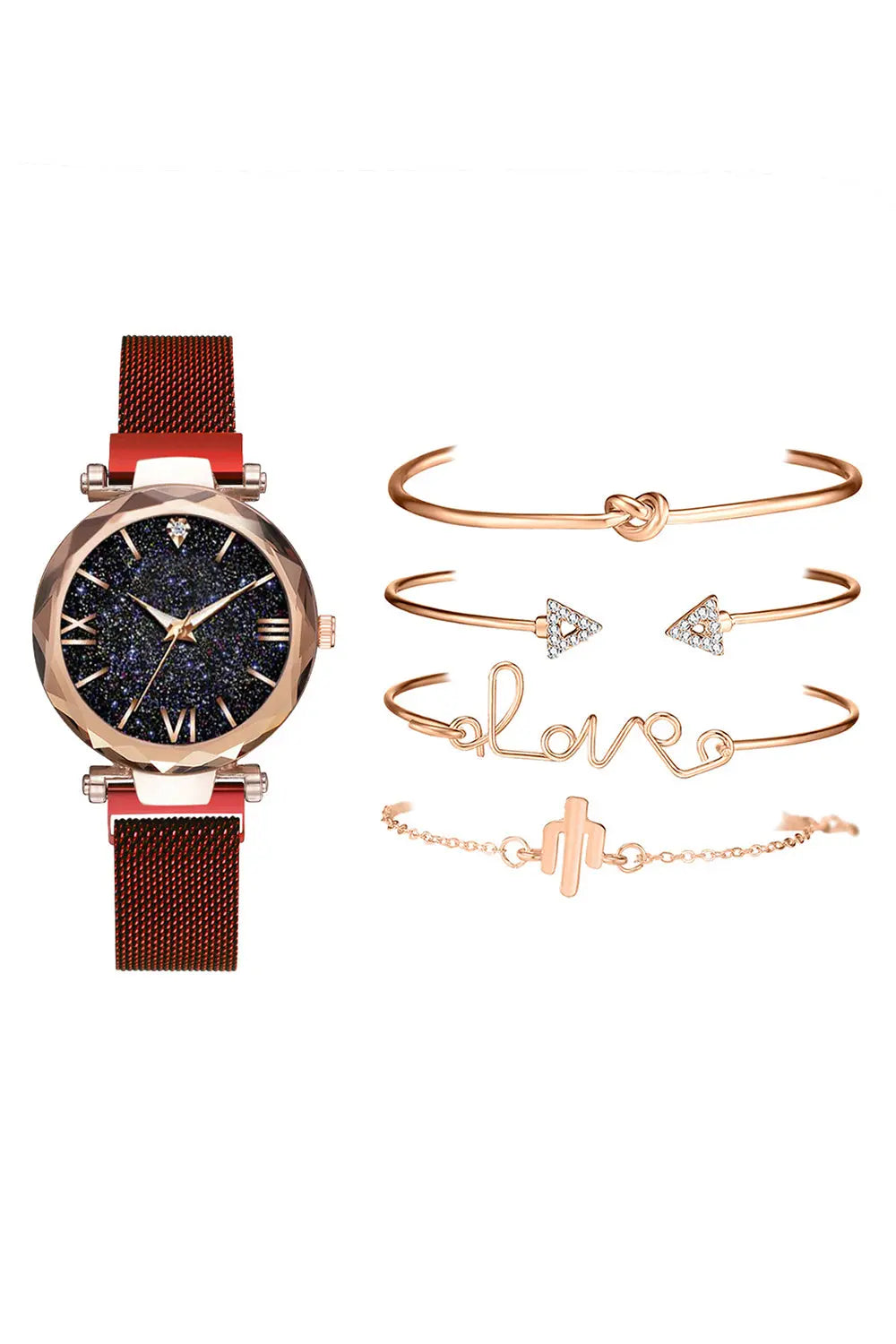 Starry Sky Watch Set - Red - Strange Clothes