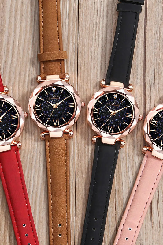 Starry Sky Watch - Red Brown Black Pink - Strange Clothes