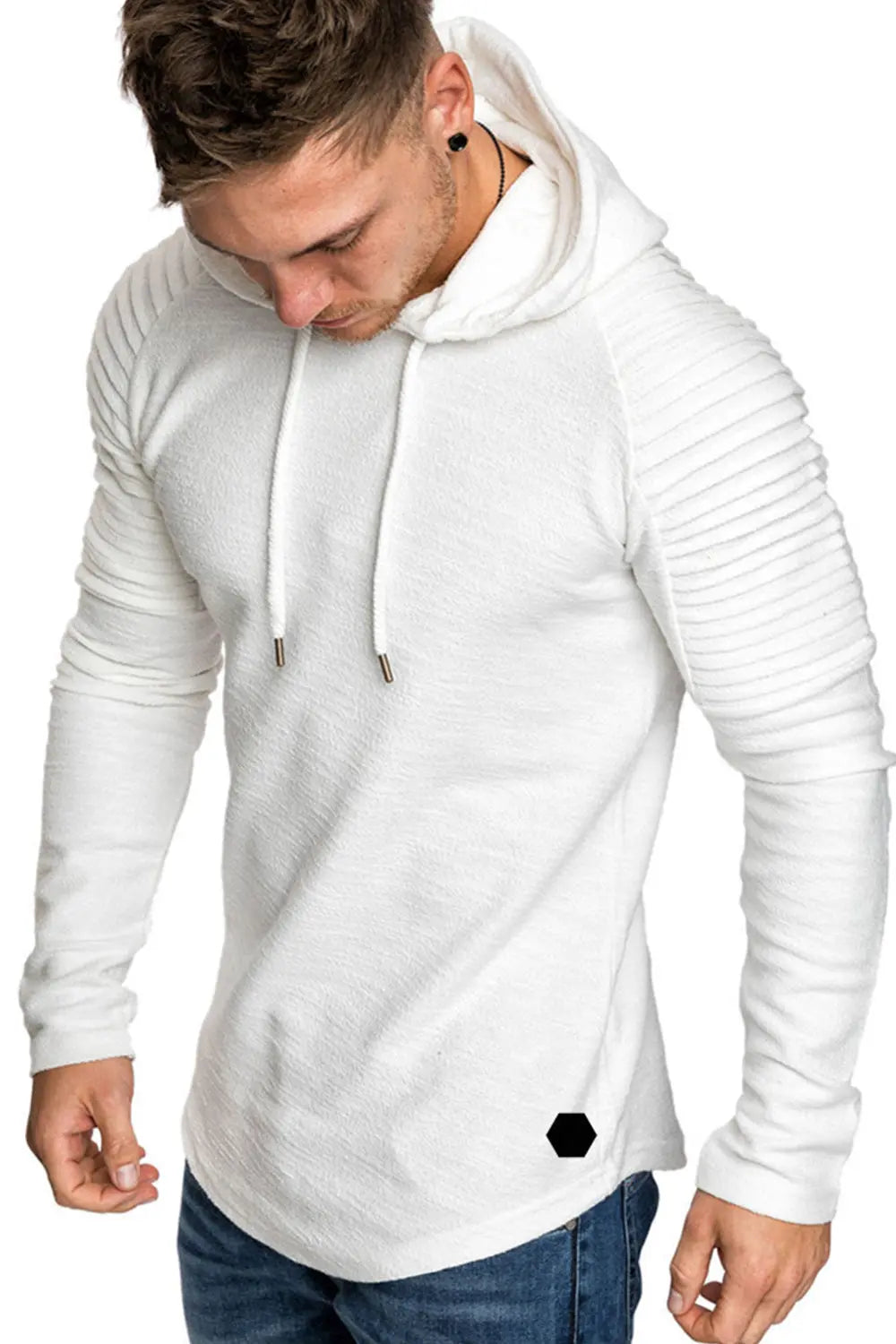 Striped Sweatshirt - White - Strange Clothes