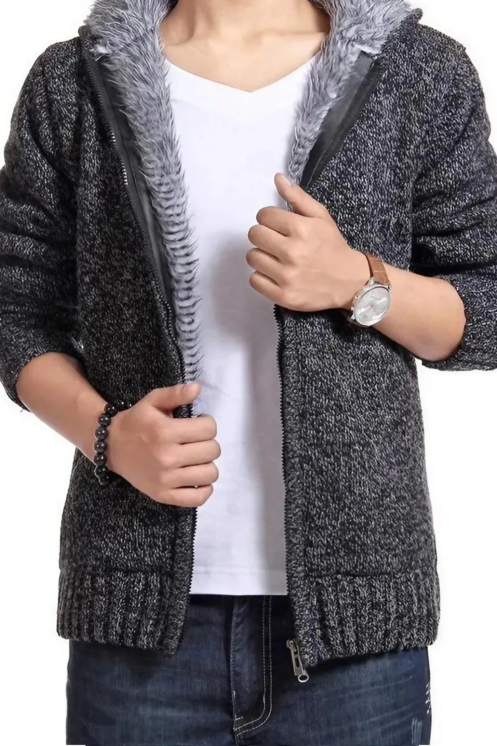 Warm Jacket - Dark Gray - Strange Clothes